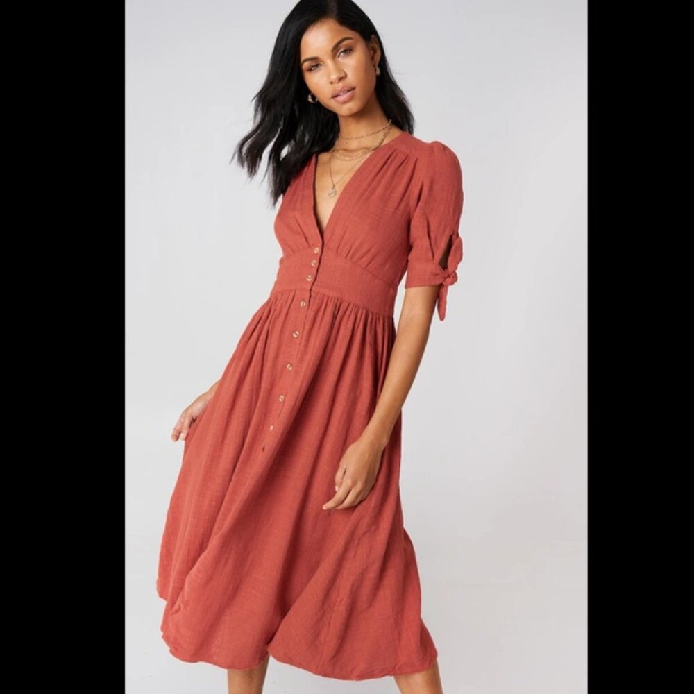 Free People Love Of My Life Dress Rust Red